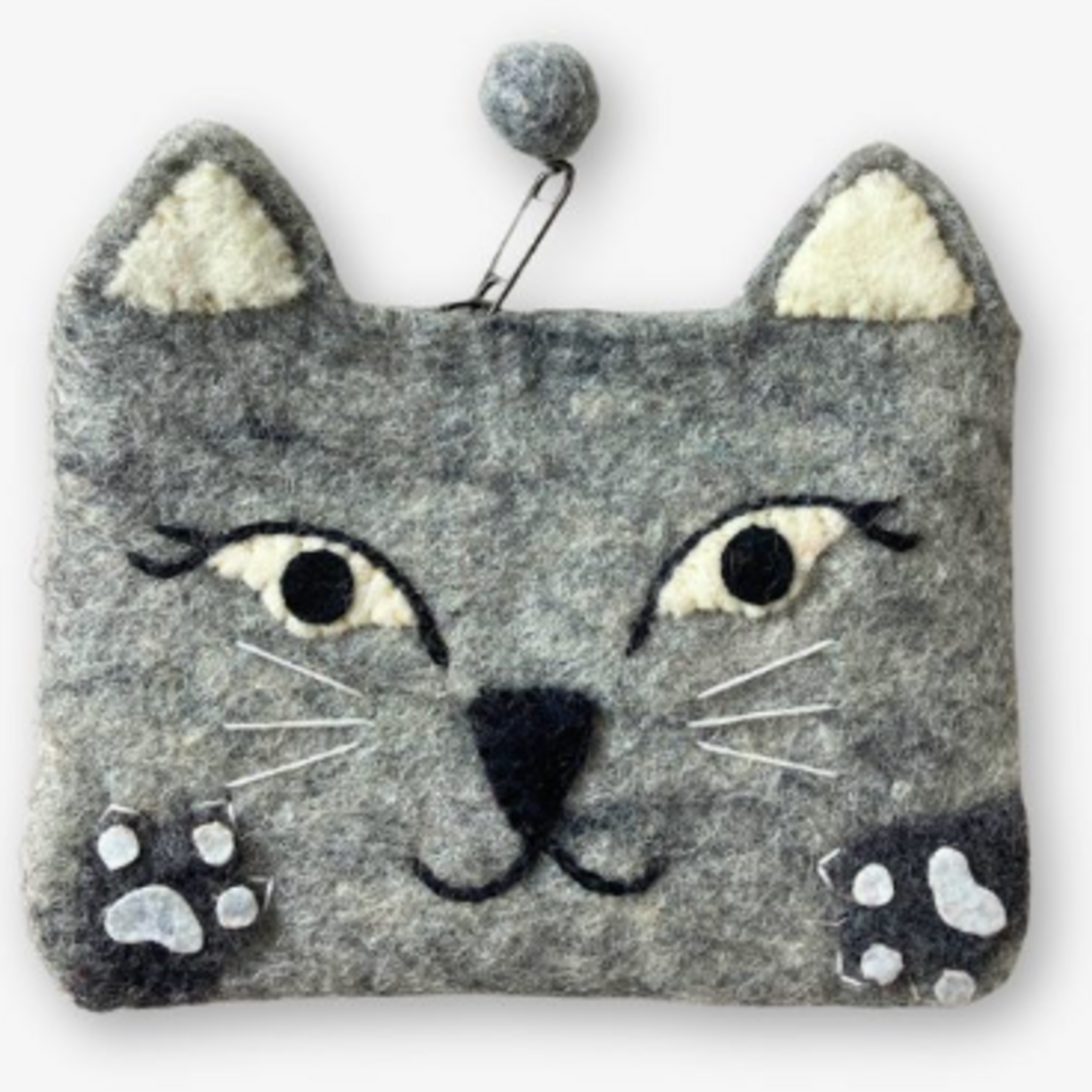 Ganesh Himal Cat Felt Coin Purse