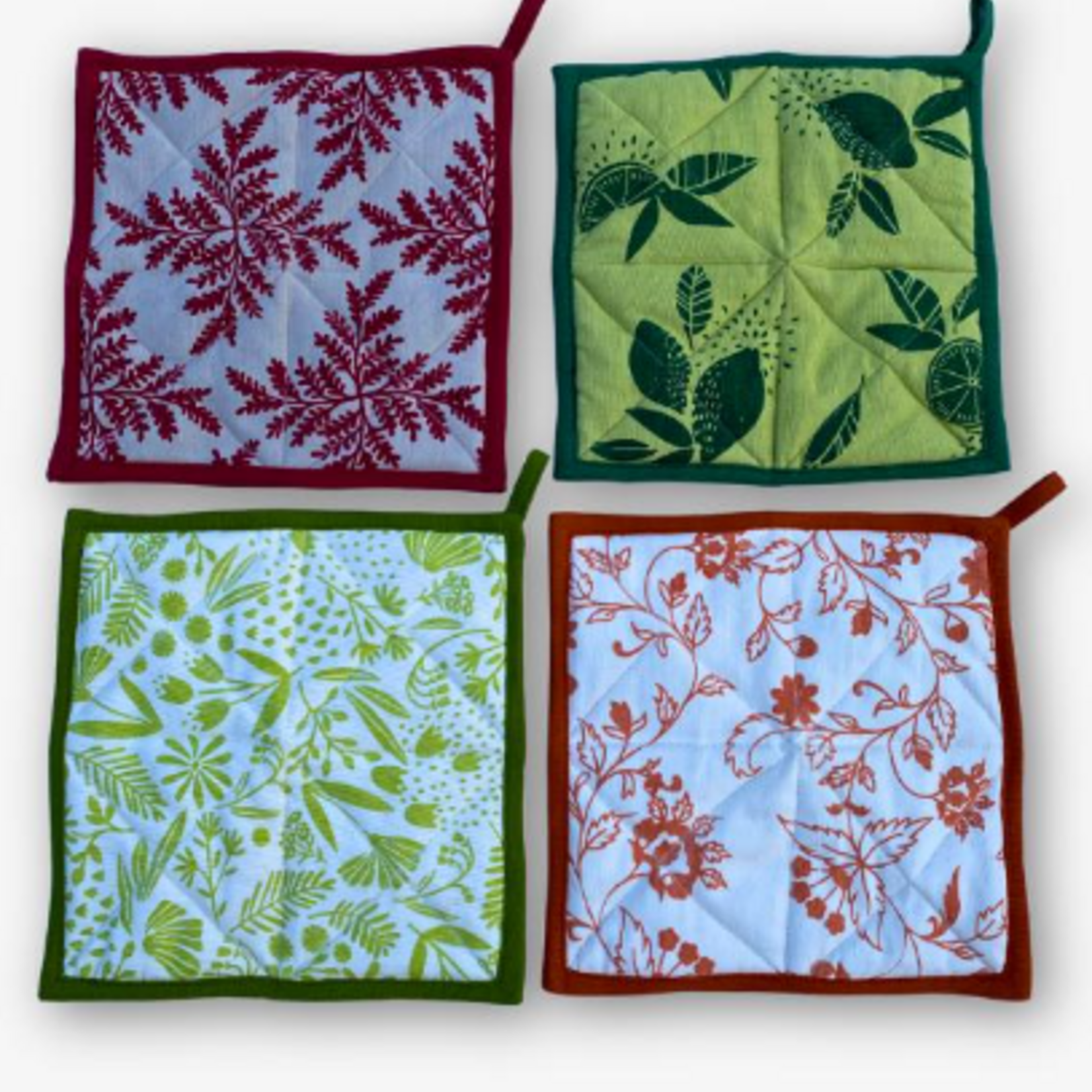 Ganesh Himal Screen Print Cotton Potholder-Assorted