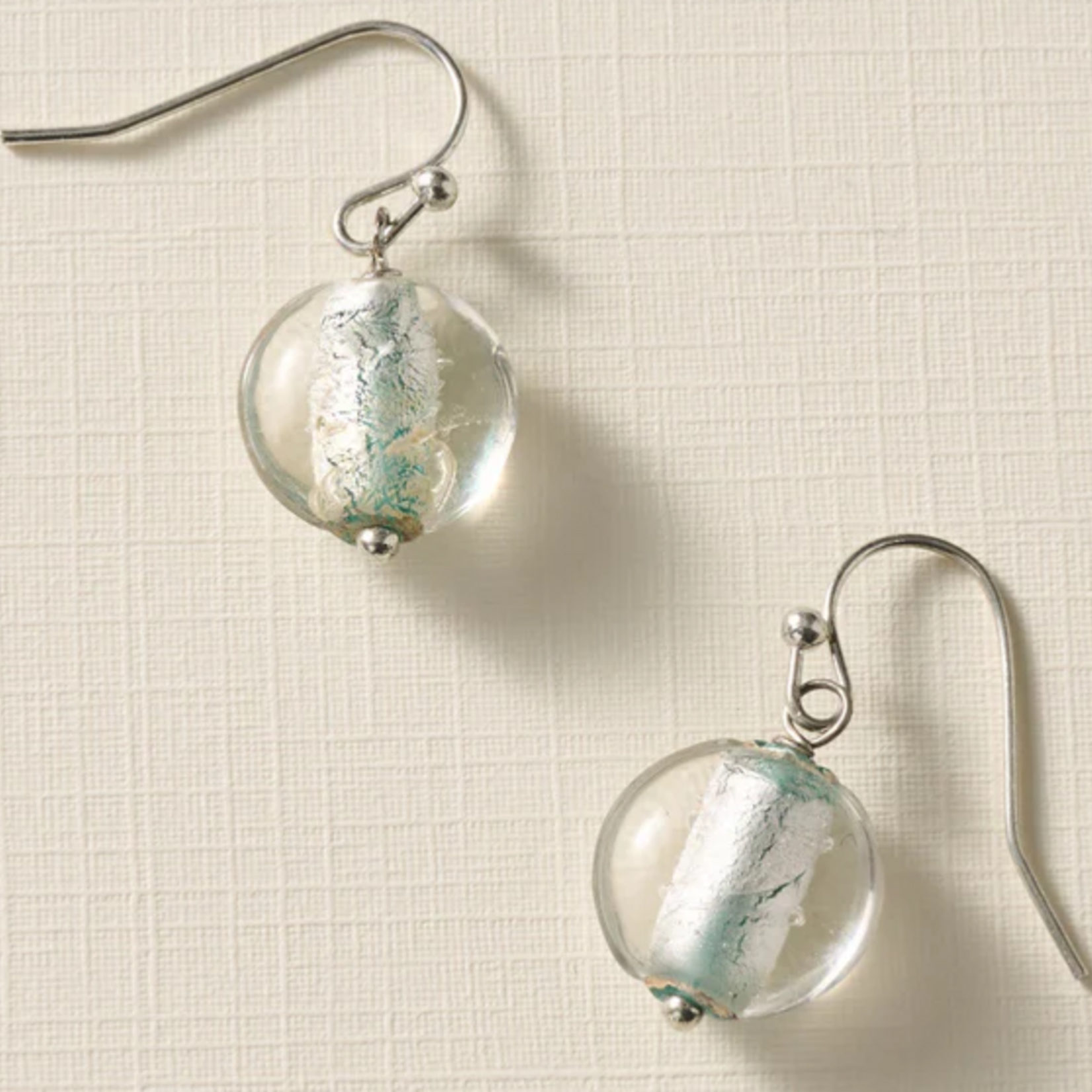 Ten Thousand Villages Gola Glass Bead Drop Earrings