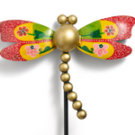 Ten Thousand Villages Vikaas Hand Painted Dragonfly Garden Stake
