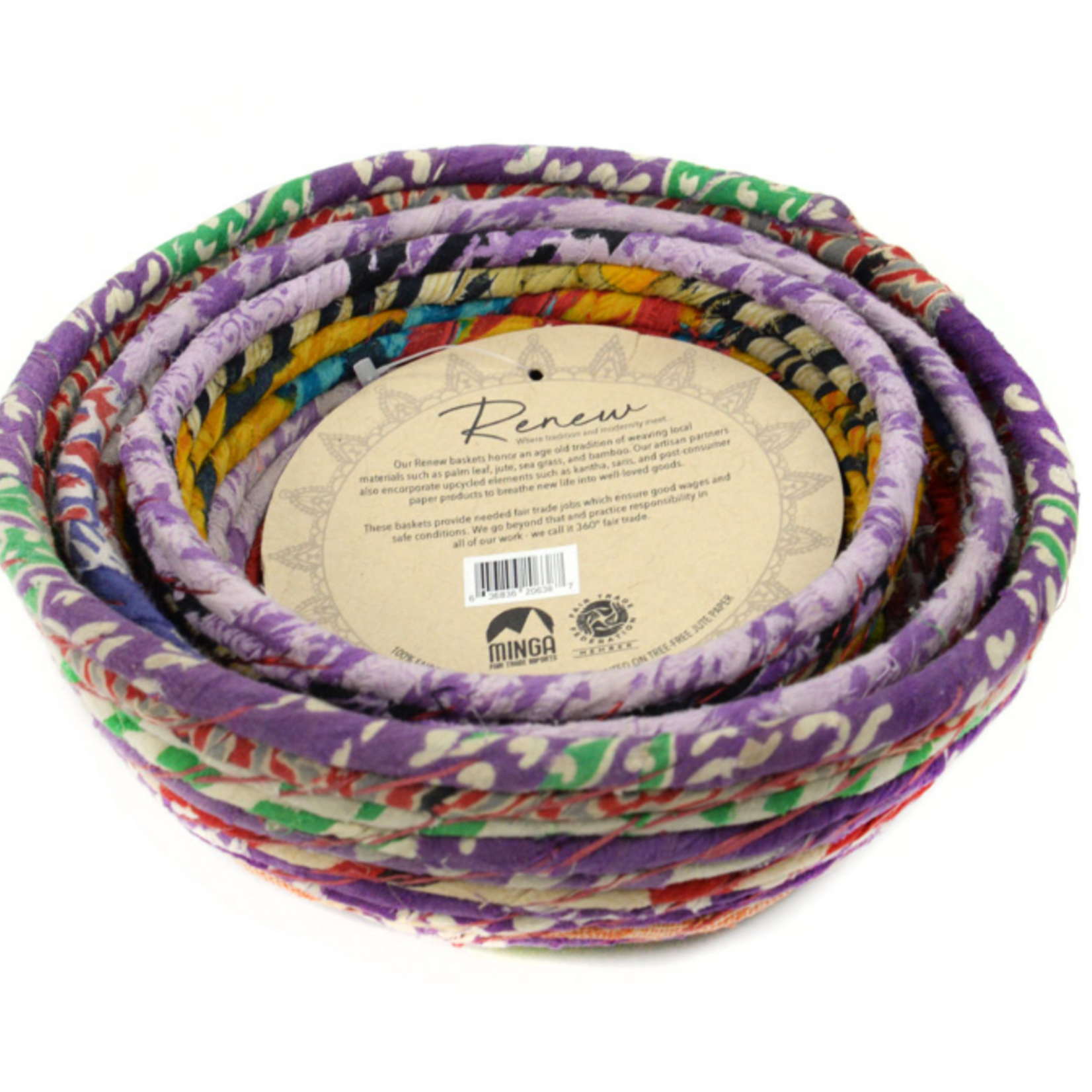 Minga Imports Medium Round Basket