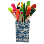 Minga Imports Colorful Balsa Animal Pens