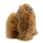 Minga Imports Fluffy Alpaca Keychain Llama