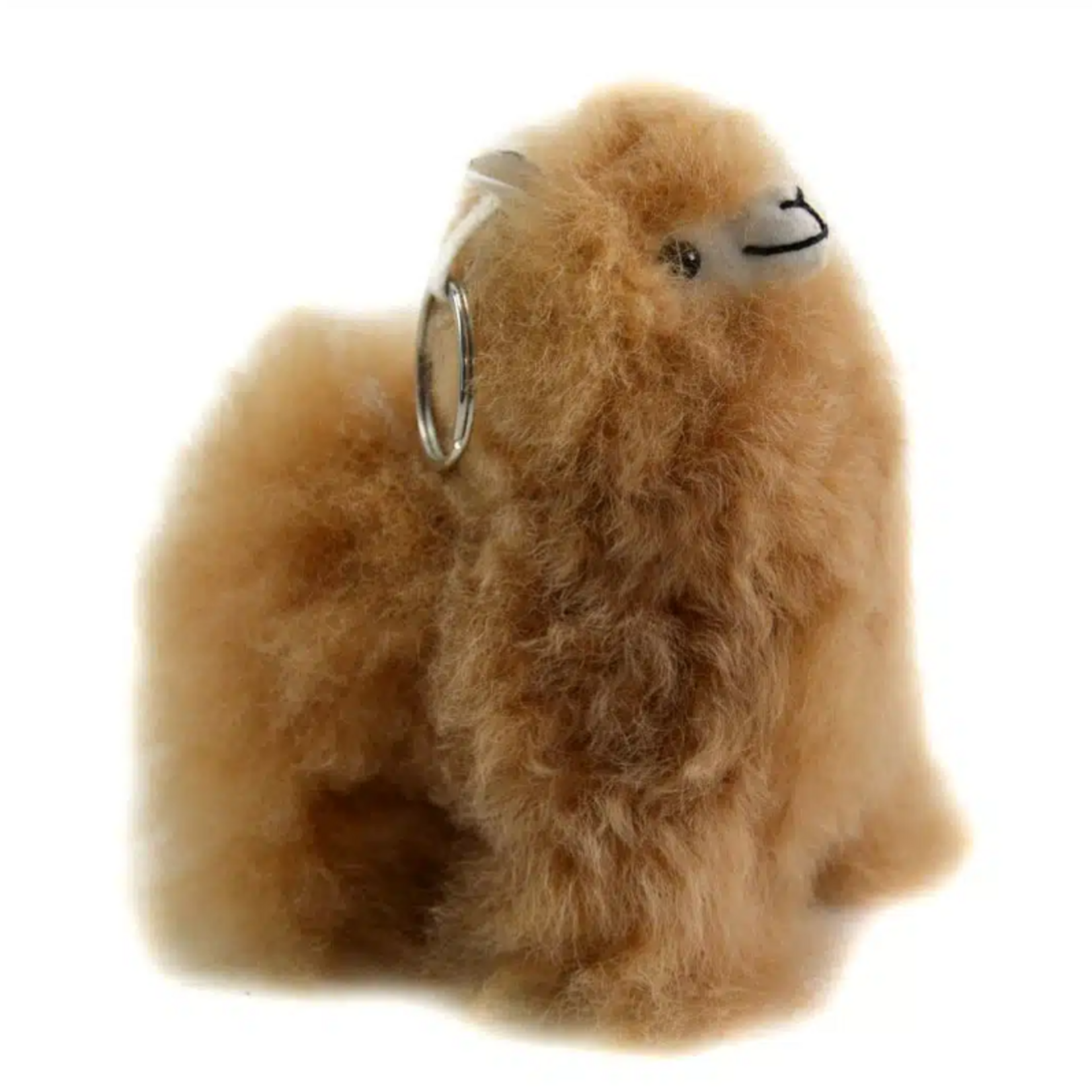 Minga Imports Fluffy Alpaca Keychain Llama