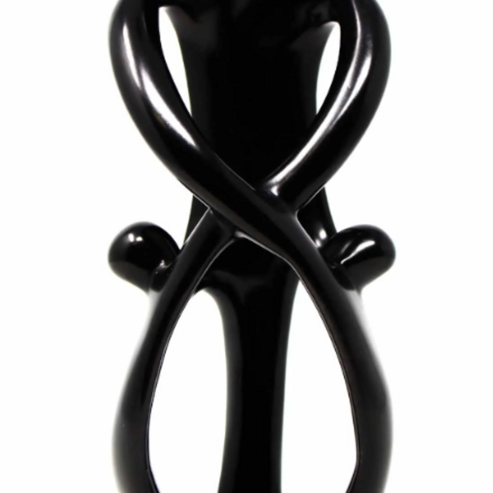 Global Crafts Family-1 Parent 2 Children-10 inch-Black Stone