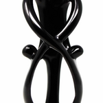 Global Crafts Family- 2 Parent 1 Child-10 inch- Black Stone