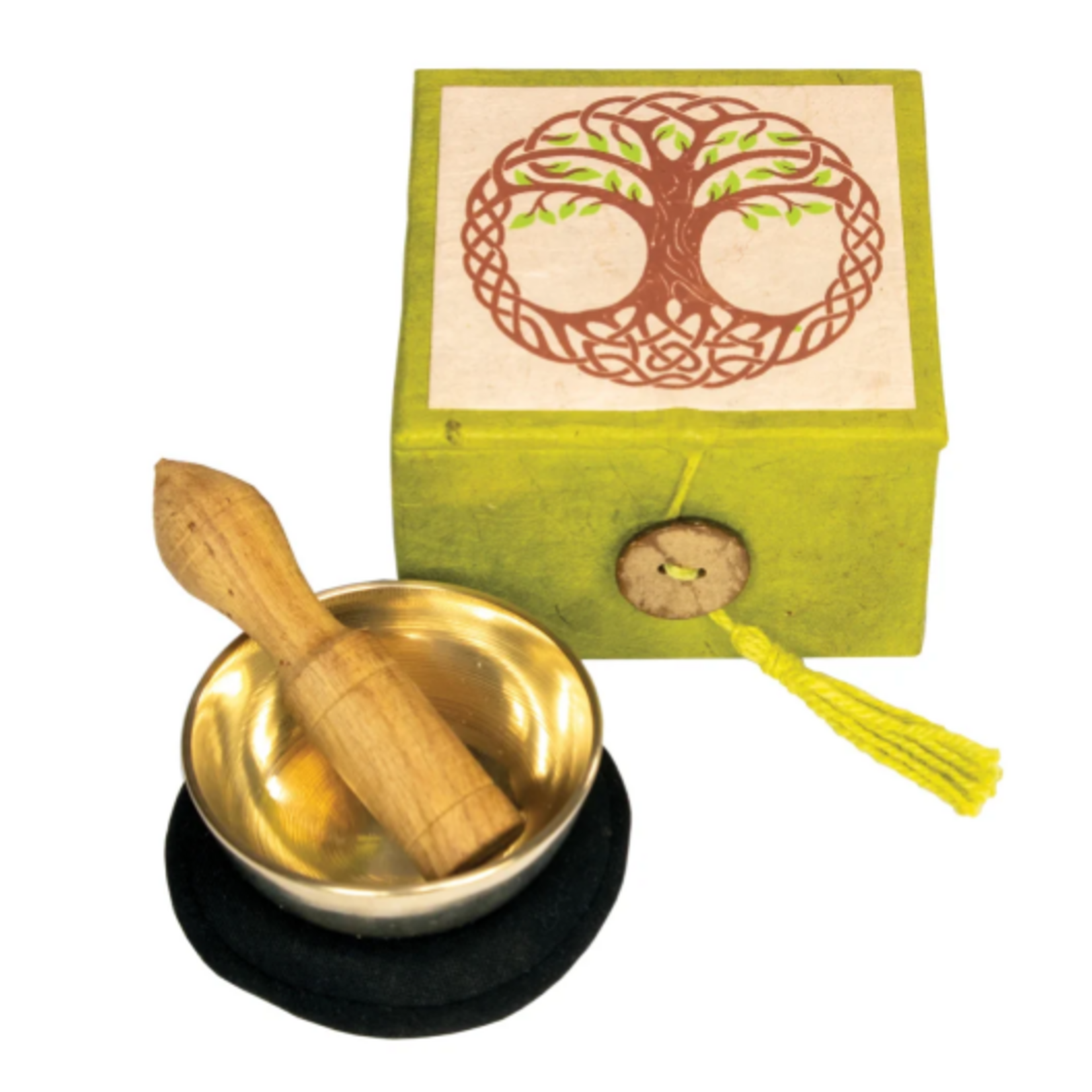 Global Crafts Mini Meditation Bowl Box- Tree of Life