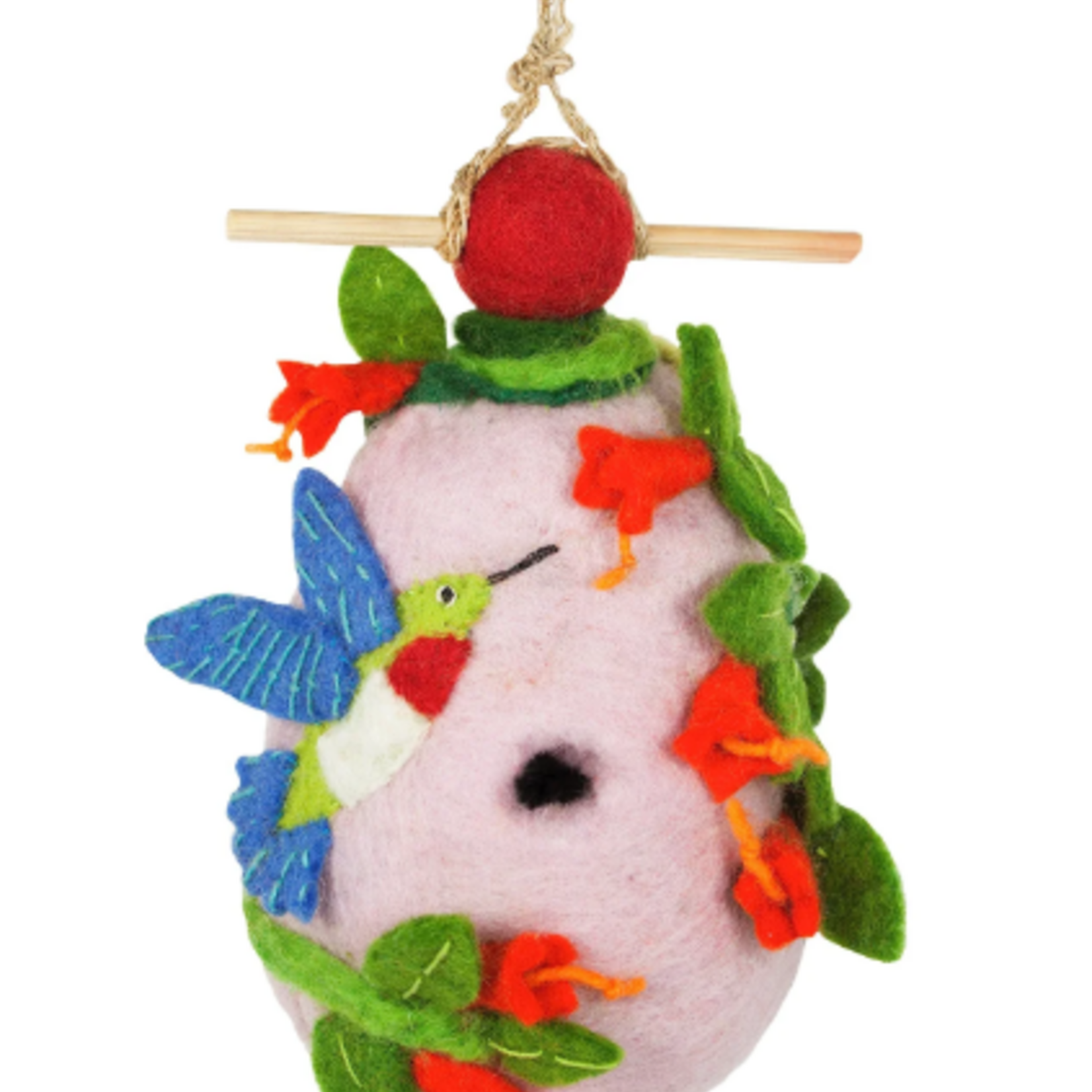 Global Crafts Felt Birdhouse-Assorted