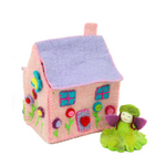 Global Crafts Pink Felt Fairy House