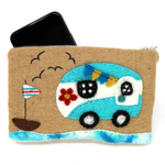 Global Crafts Camper Felt Zipper Pouch