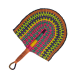 Global Crafts Handwoven Straw Fans