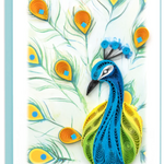 Quilling Card Quilled Peacock Gift Enclosure Mini Card