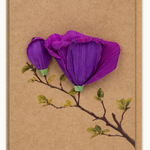 Quilling Card Purple Magnolia Card H&H