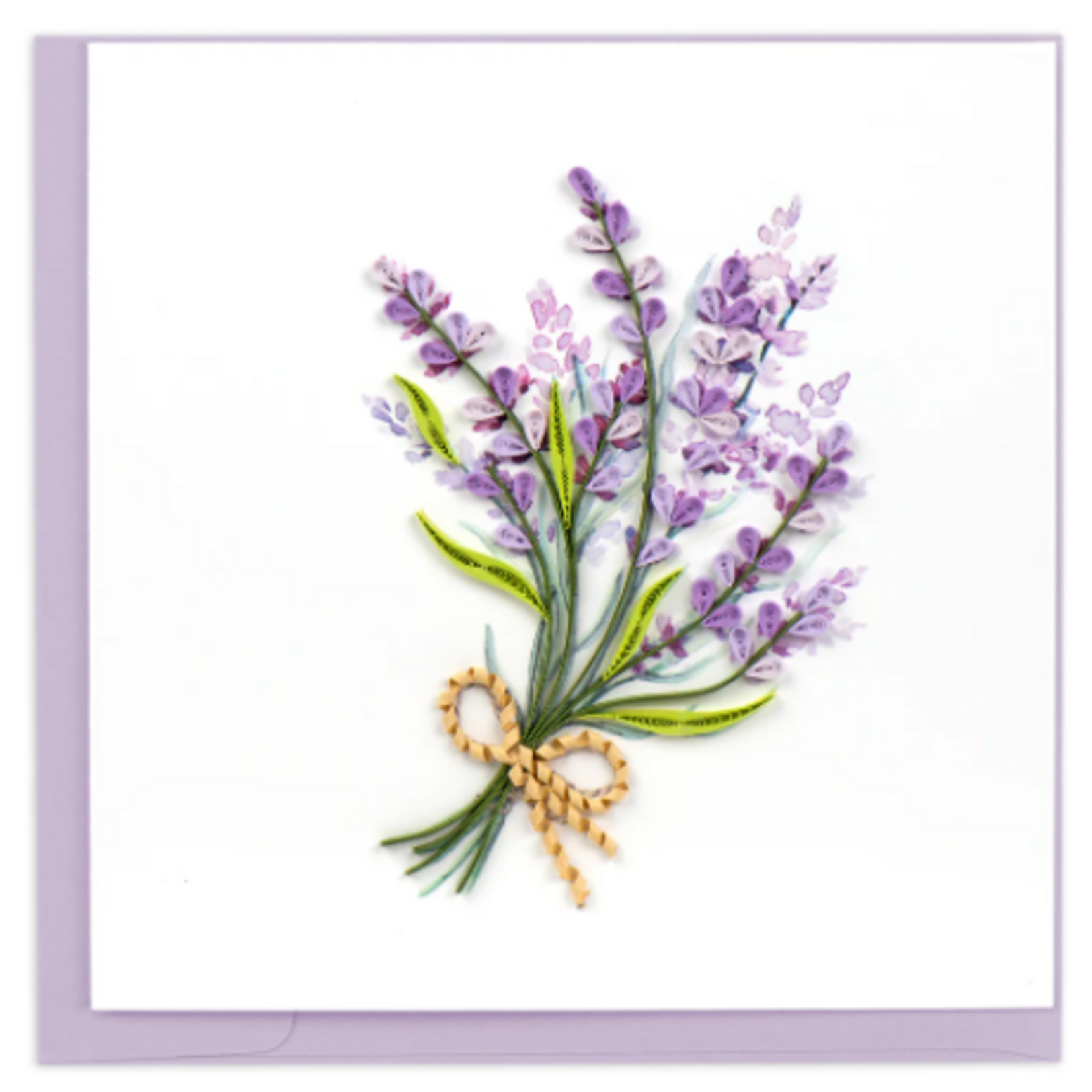 Quilling Card Lavender Bunch Quilled Card