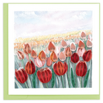 Quilling Card Tulip Field Quilled Card