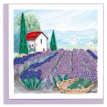 Quilling Card Lavender Fields Quilled Card