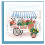 Quilling Card Flower Cart Quilled Card