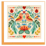 Quilling Card Folk Art Quilled Card