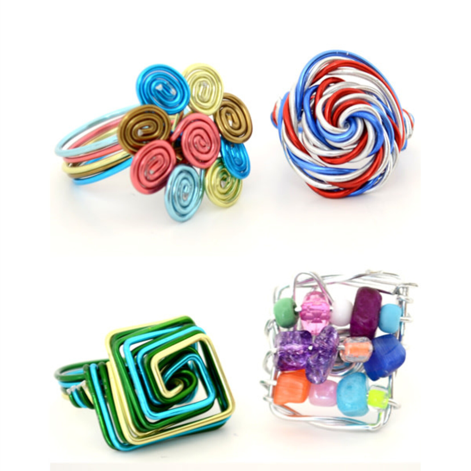 Minga Imports Aluminum Ring-Assorted