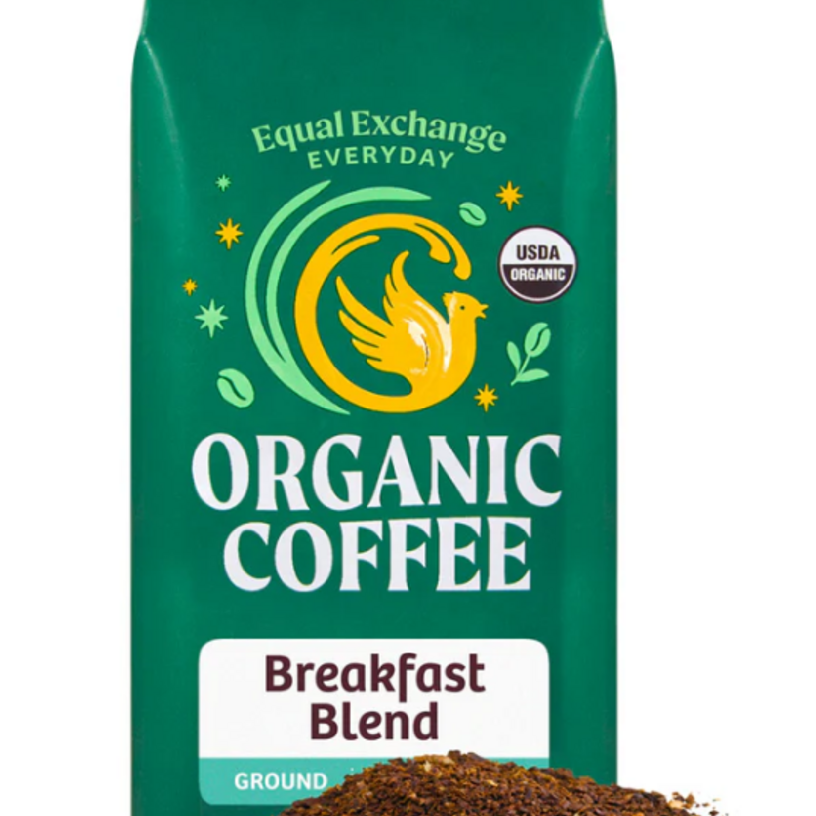 Equal Exchange Organic Breakfast Blend Coffee, 18oz Drip Grind