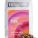 Equal Exchange Organic Peru Light Roast Coffee, 12oz Whole Bean