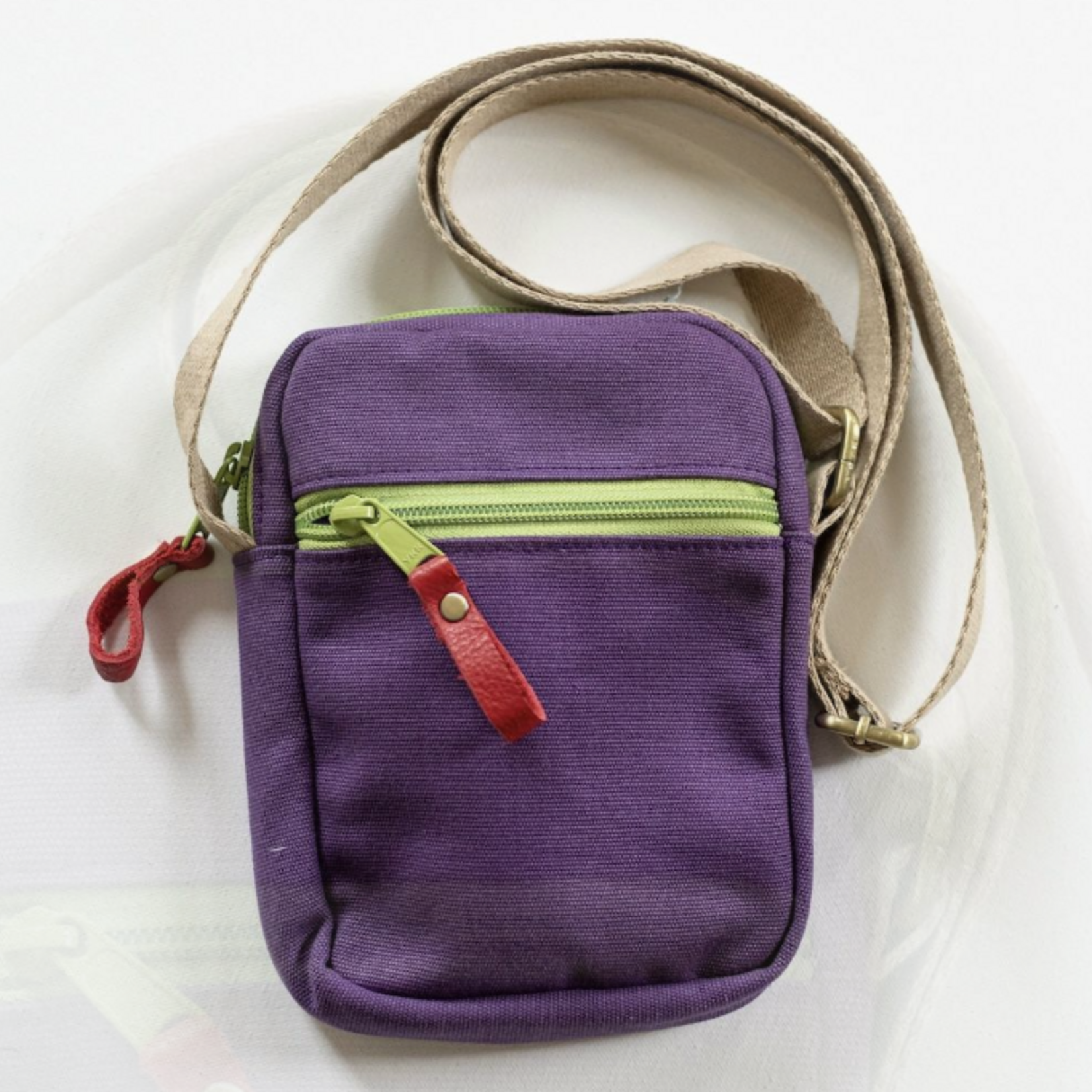Unique Batik Tricolor Canvas Passport Bag