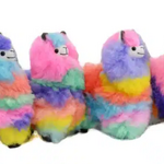 Minga Imports Alpaca Fur Plush 7" Rainbow Llama