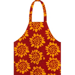Global Mamas Apron Kids: Sunflower- Red-Organic