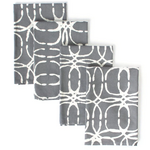 Global Mamas Napkin: Orbit-Charcoal-Organic-Individual