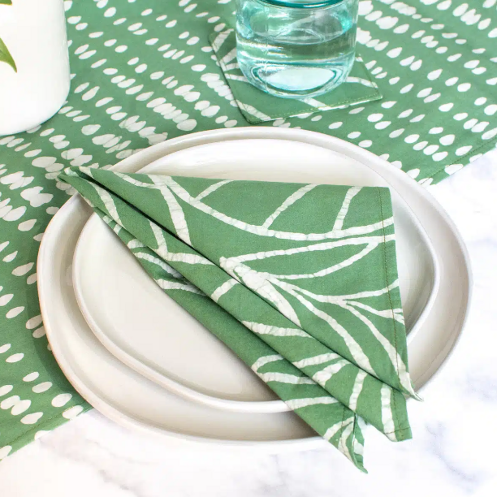 Global Mamas Napkin: Canopy- Sage-Organic-Individual