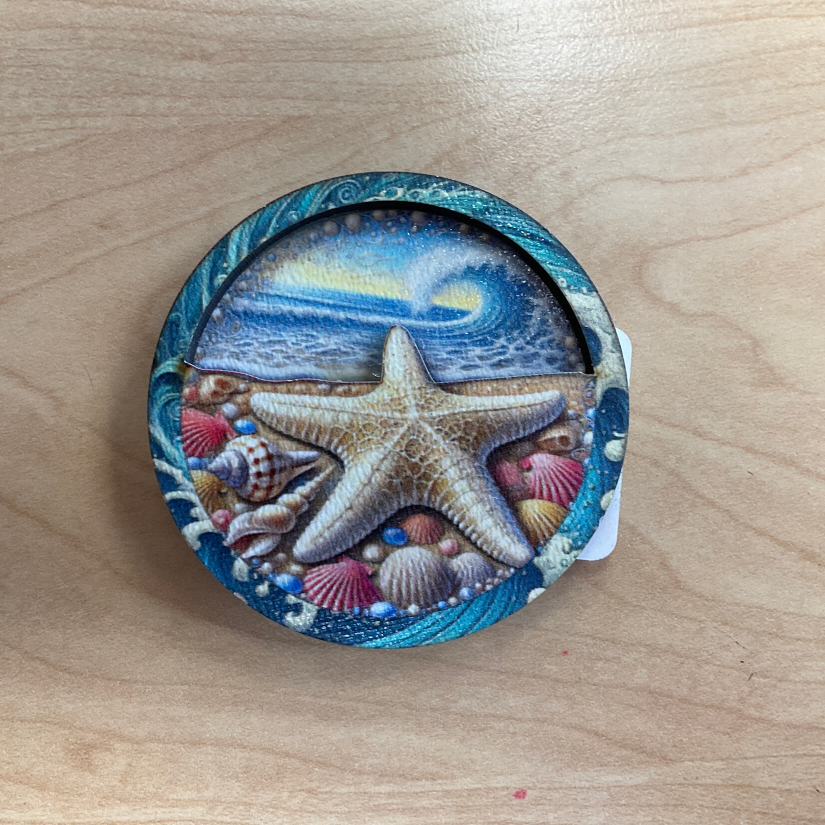 PamPeana Starfish Wooden Magnet