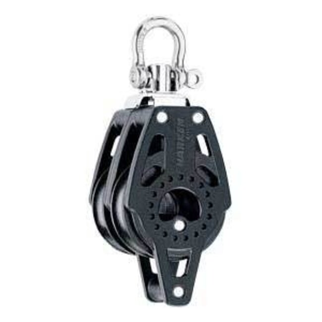 Harken 40mm Carbo Double Block with Becket and Swivel