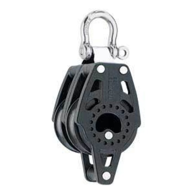 Harken 40mm Carbo Double Block with Becket Fixed Head