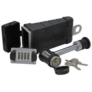 Master Lock Receiver Lock & Key Safe Fro 1/2" and 5/8" Hitch Pins