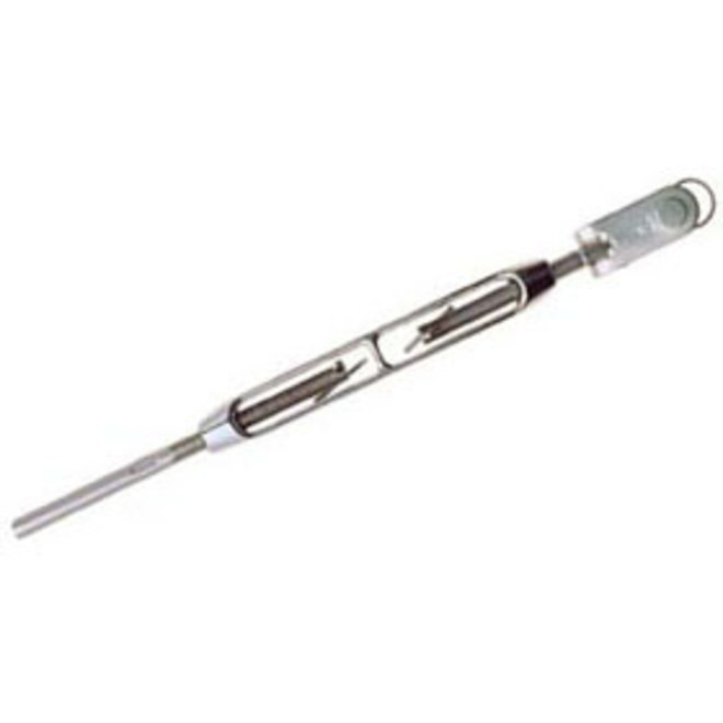 Turnbuckle Open Body Toggle/Stud 1/4 Thr 1/8 Wire