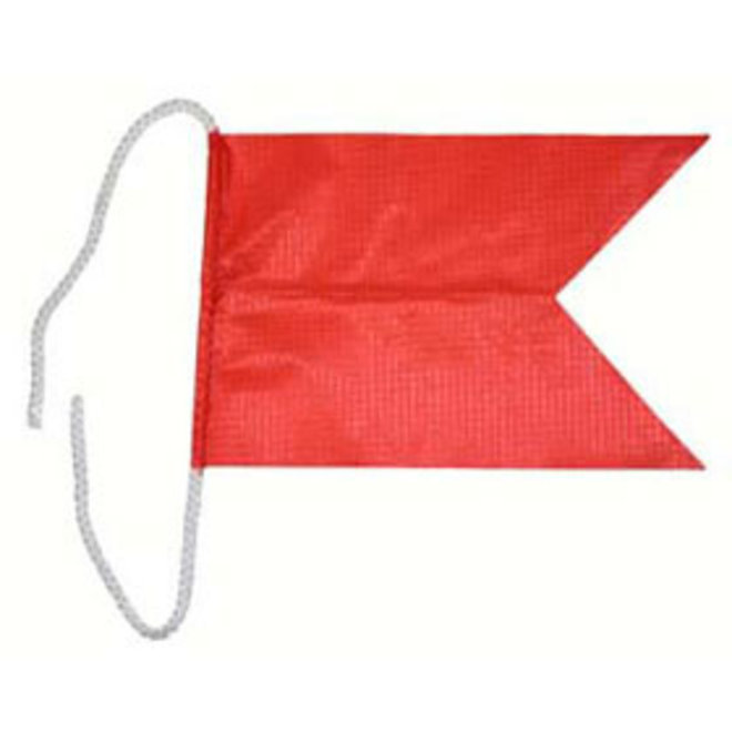 Protest Flag w Ties 8 x 5" Red