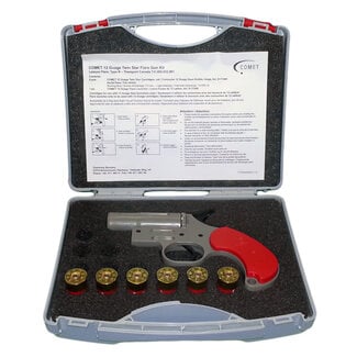 Comet Safety Flare Kit - Twin Star | Type B with Gun in case 6pk