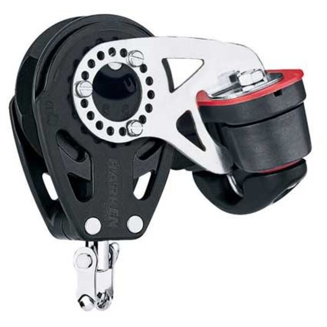 Harken 57mm Carbo Ratchet Single Block with Cleat