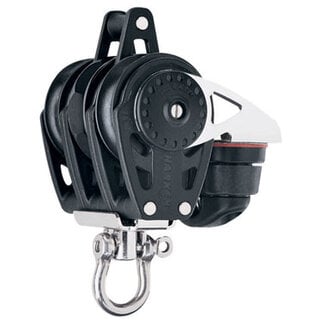 Harken 40mm Carbo Ratchet Triple Block with Becket and Cleat