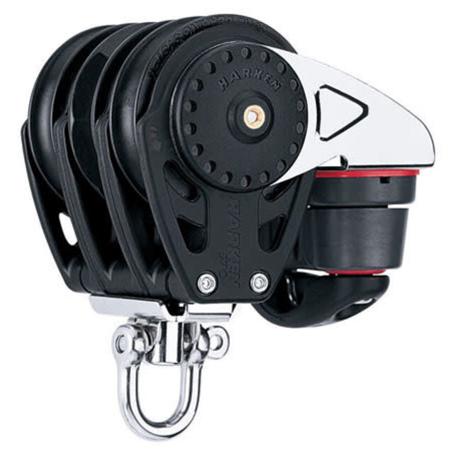 Harken 57mm Carbo Ratchamatic Triple Block with Cleat