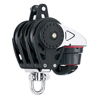 Harken 57mm Carbo Ratchamatic Triple Block with Cleat and Becket