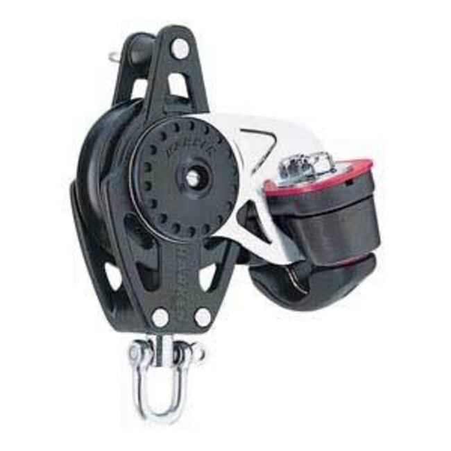 Harken 40mm Carbo Single Block with Cleat and Becket