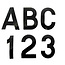 Bernard Letters & Numbers 3in Black