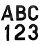Bernard Letters & Numbers 3in White
