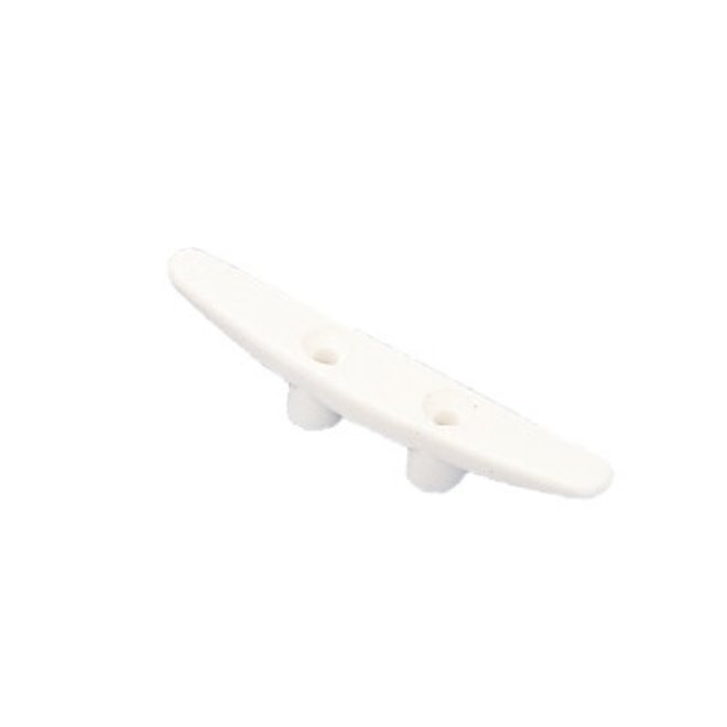 Horn Cleat 100mm White Plastic