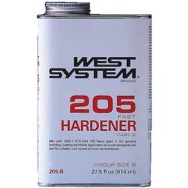 West System  Hardener 205 B-Size Fast Cure .86 Qt