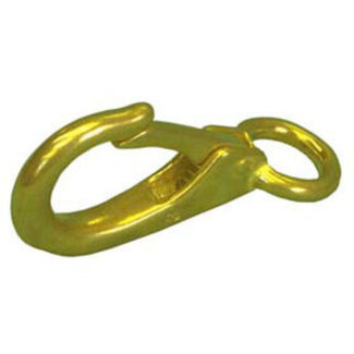 Fixed Eye Snap Brass Lg 13/16 Eye 5/8 Opening