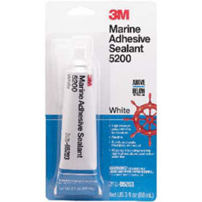 3M 5200 Standard Adhesive Sealant 3oz Tube WHITE