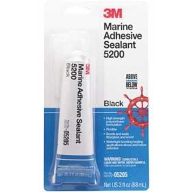 3M 5200 Standard Adhesive Sealant 3oz Tube BLACK