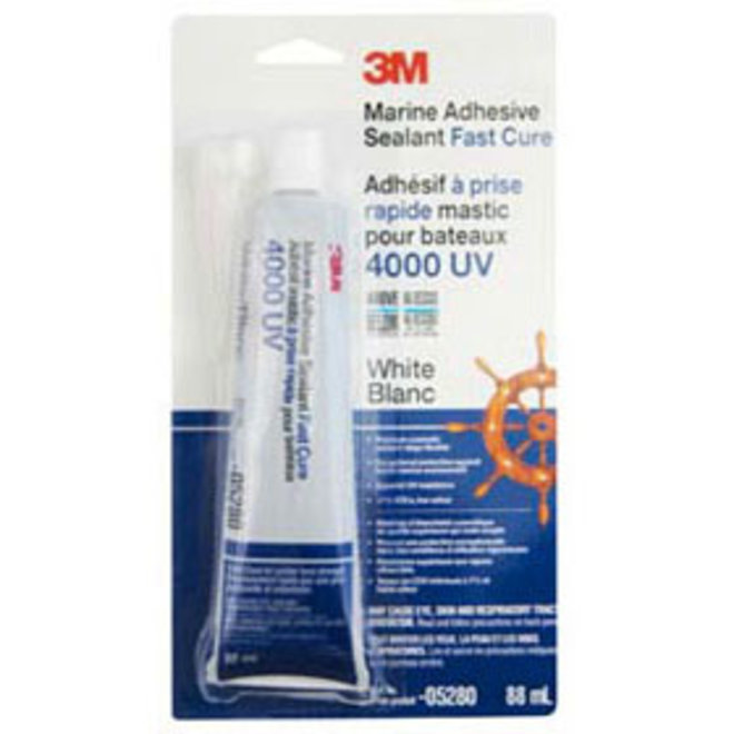 3M 4000 UV Marine Sealant 3oz Tube White